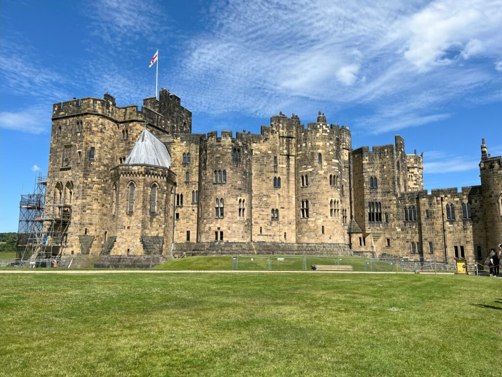 The Alnwick Castle in Alnwick, the home of Duke of Northumberland.