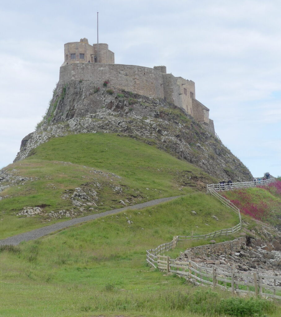 A close view of Lindisfarne.
